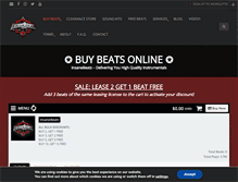 Tablet Screenshot of insane-beatz.com